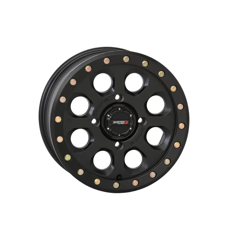 SYSTEM 3 SB7 BL WHEEL 15X7 5 2 ( 38MM) 4/137 MATTE BLACK
