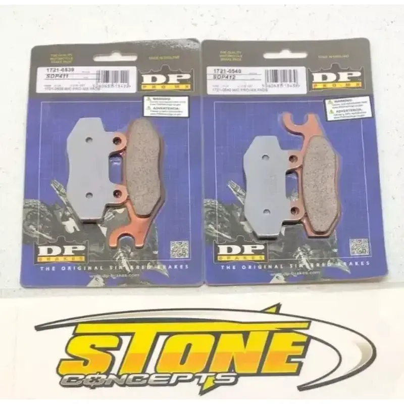 DP Brakes SDP411 SDP412 Pro MX High-Performance Brake Pads YFZ450R Raptor LTR450