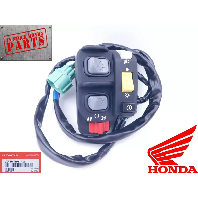 HONDA LEFT HANDLE BAR SWITCH 2009-2013 TRX420 RANCHER 35140-HP5-A52 GENUINE OEM