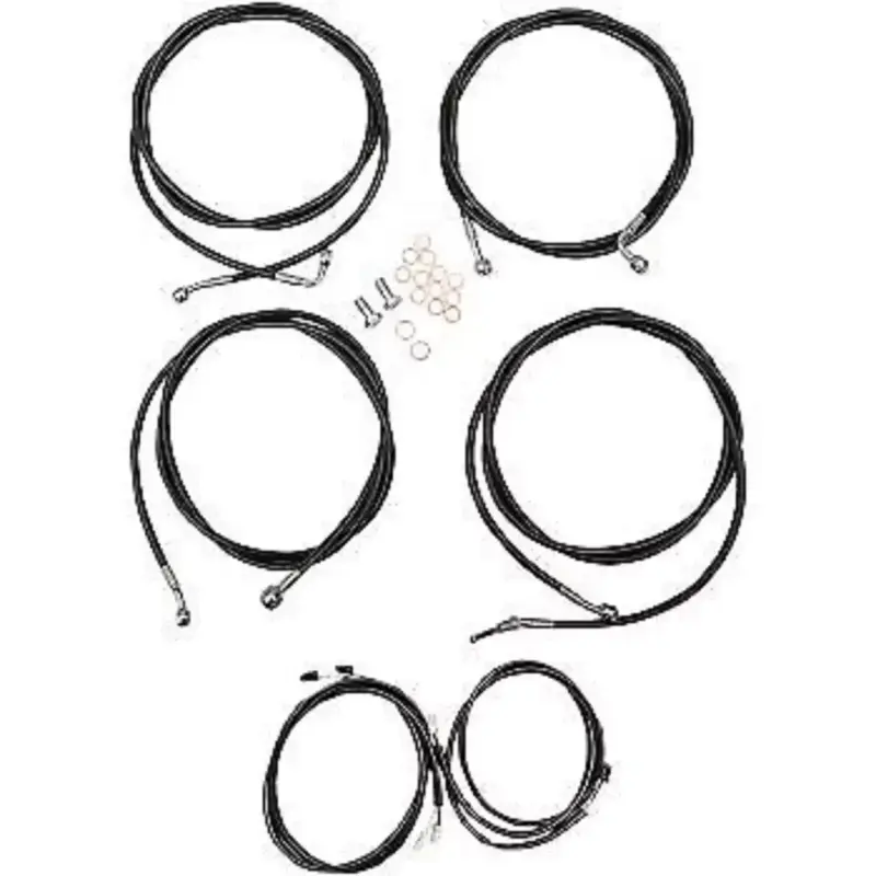 LA CHOPPERS LA-8054KT3-13B Complete Plug-and-Play Cable Kit for 12-14" Apes