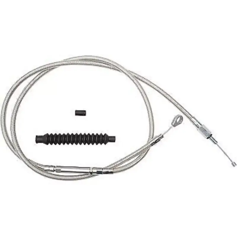 LA CHOPPERS LA-8100C19 Stainless Steel Braided Clutch Cable 18-20"