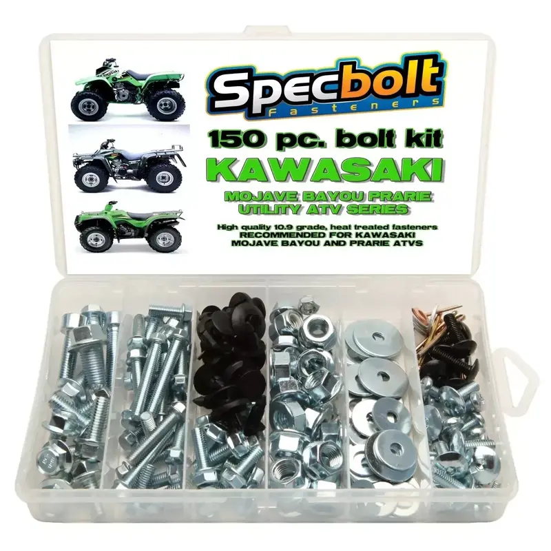 150pc KAWASAKI UTIL 4X4 BOLT KIT Brute Force KLT Boyou Lakota ATV farm hunting