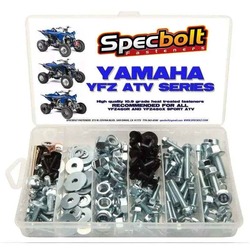 YAMAHA YFZ450 Bolt Kit ATV fenders motor wheels exhaust skid plate YFZ 450