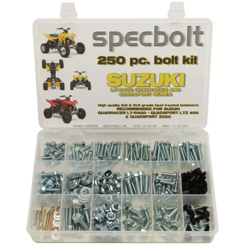 250pc Bolt Kit Suzuki LTR450 LT-R450 Z400 LT250 ATV fender body plastics engine