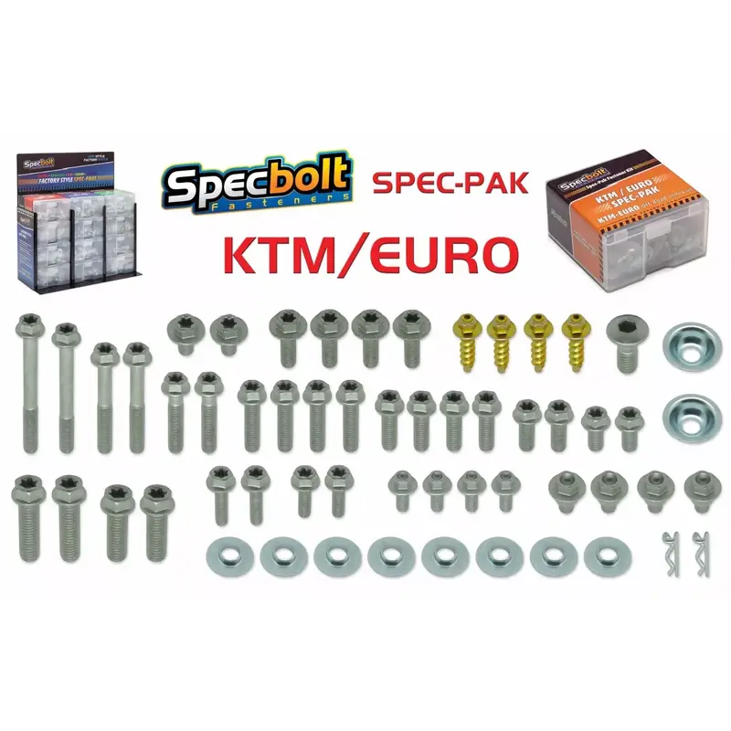 Spec-Pak fits KTM Factory Fit Bolt Kit SX EX EXC 65 85 125 250 300 350 450