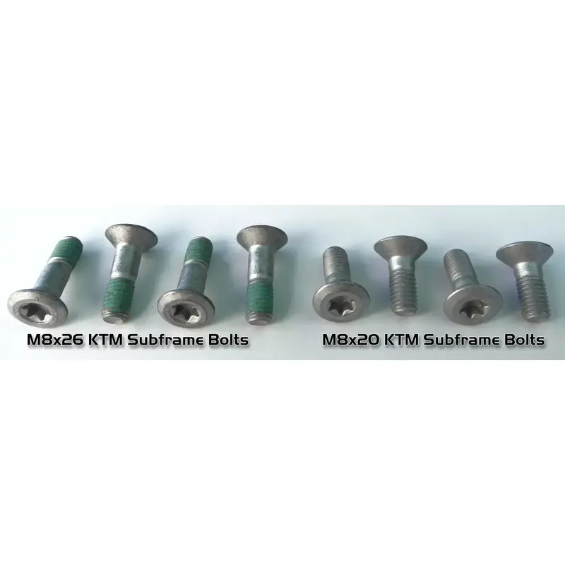 SUB-FRAME BOLTS 8PAK FOR KTM SX EX EXC MX SXF 85 144 150 125 250 300 350 450 525