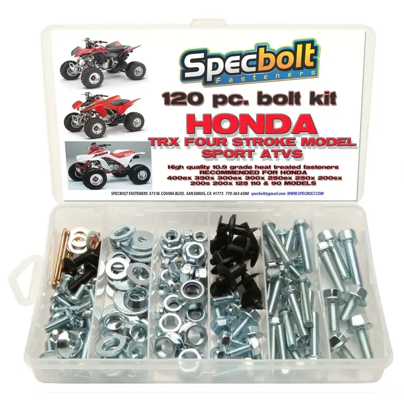 Honda TRX400EX Bolt kit 250EX 250X TRX90 ATV fender plastics engine frame motor