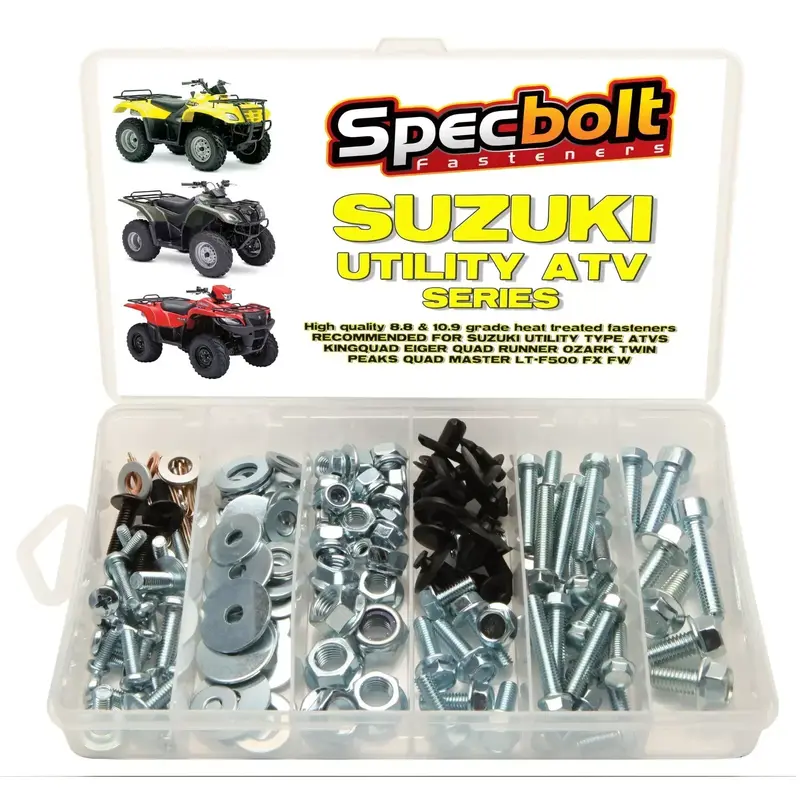 SUZUKI KING QUAD RUNNER BOLT KIT EIGER VINSON OZARK ATV 120pc BOLT KIT