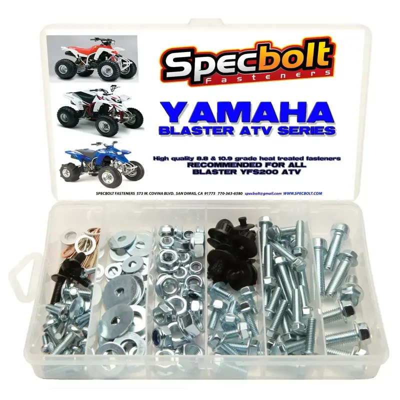 Yamaha Blaster Bolt Kit 120pc YFS200 ATV QUAD plastic body frame engine fenders