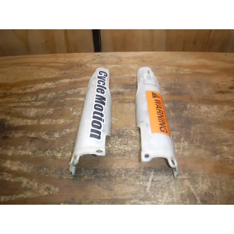 2008 Kx450f (A) Front Fork Guards Protector Plastics Plastic Body