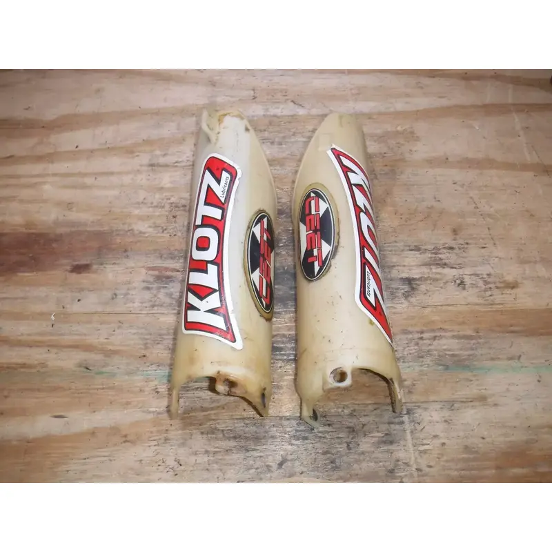 * Cr125 Front Fork Guards Plastic Guard White Protector 1997