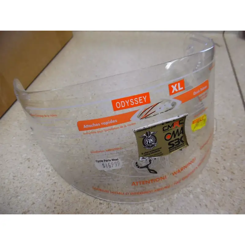 08-52 ZOX ODYSSEY XL HELMET SHIELD/VISOR NOS SOME BLEMISHES NEVER USED