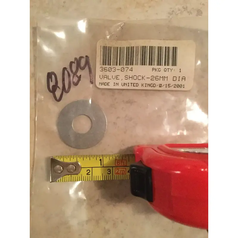 ARCTIC CAT OEM SNOWMOBILE SHOCK VALVE 26MM DIAMETER X 0.30MM ZR440 2001 GENUINE