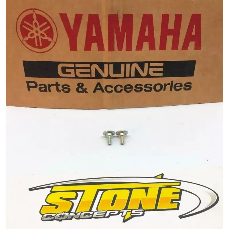 OEM YAMAHA YFZ450R FRONT BRAKE ROCK ROTOR GUARD SCREW BINDING (2) RAPTOR GRIZZLY