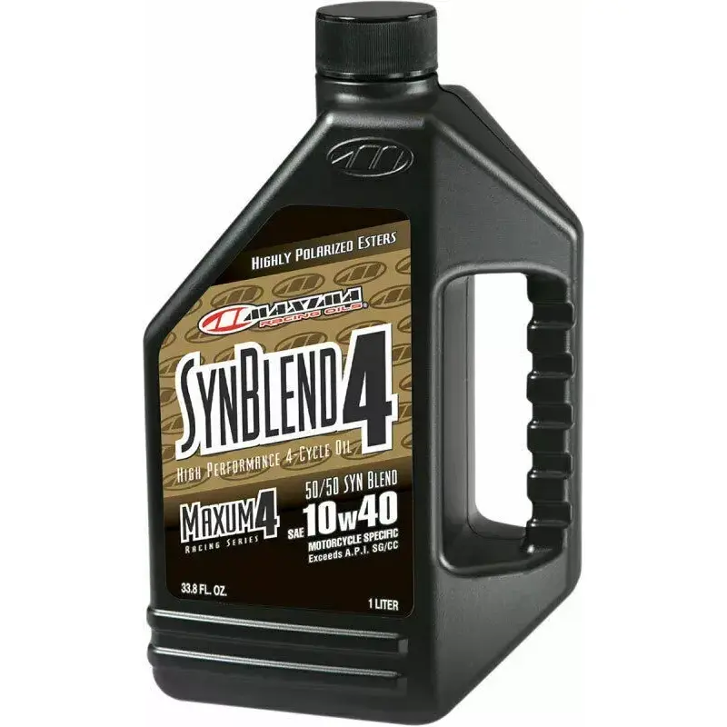 Maxima Racing Oil SynBlend Semi-Synthetic 4-Stroke Motor Oil | 10W-40 | 1 Liter