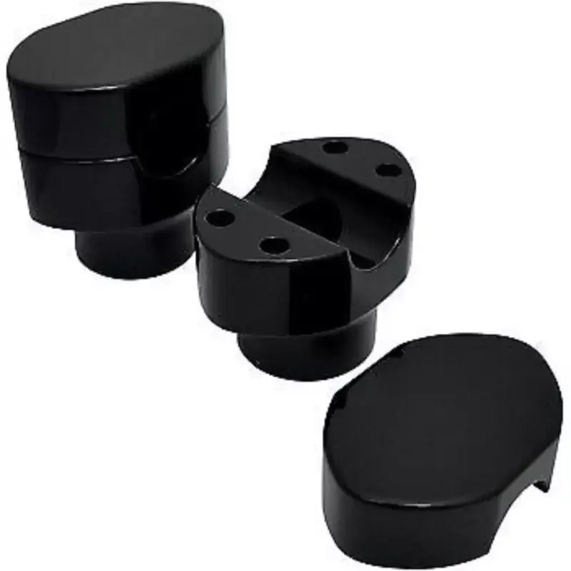 LA CHOPPERS Black Handlebar Riser Kit for Paughco Springers 1" Bars