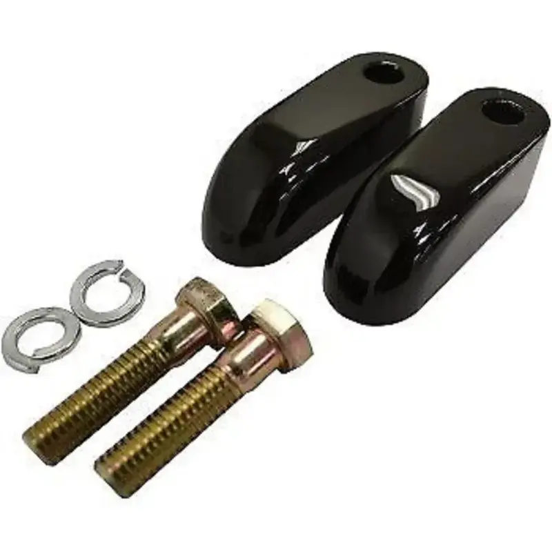 LA CHOPPERS Black Handlebar Riser 2" Pullback Extension Kit