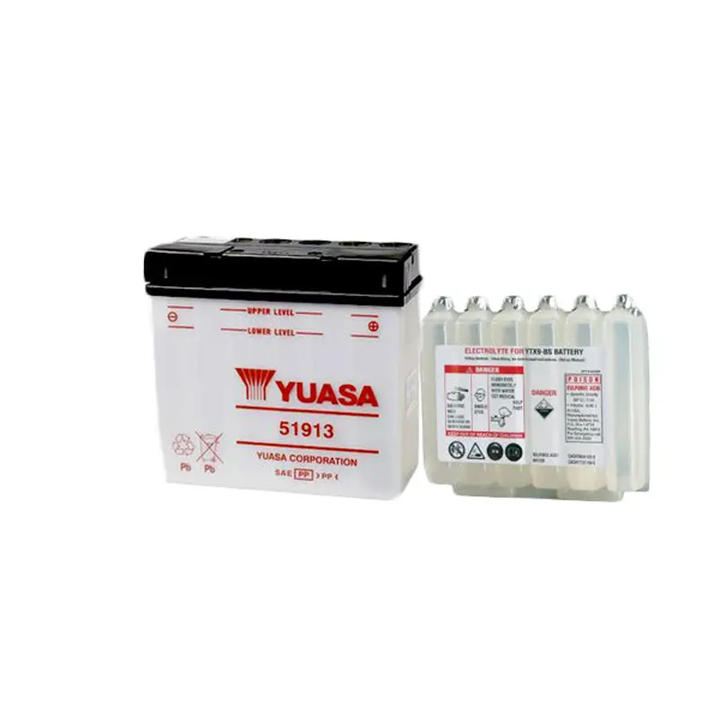 51913 DG Battery with 1.0ltr acid pack Yuasa. Alt: YT19BLBS (51913PK)