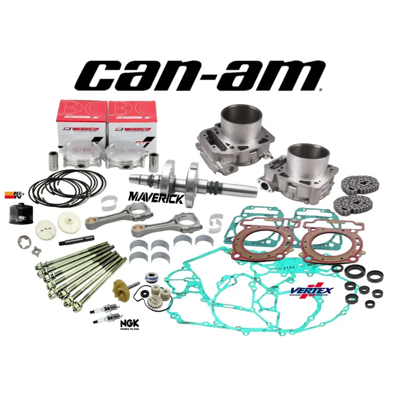 Get best Maverick 1000R MAX Rebuild Kit Complete Top Bottom Motor Engine Set