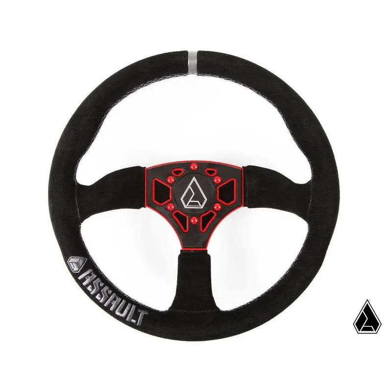 Super ATV ASSAULT INDUSTRIES 350R SUEDE UTV STEERING WHEEL
