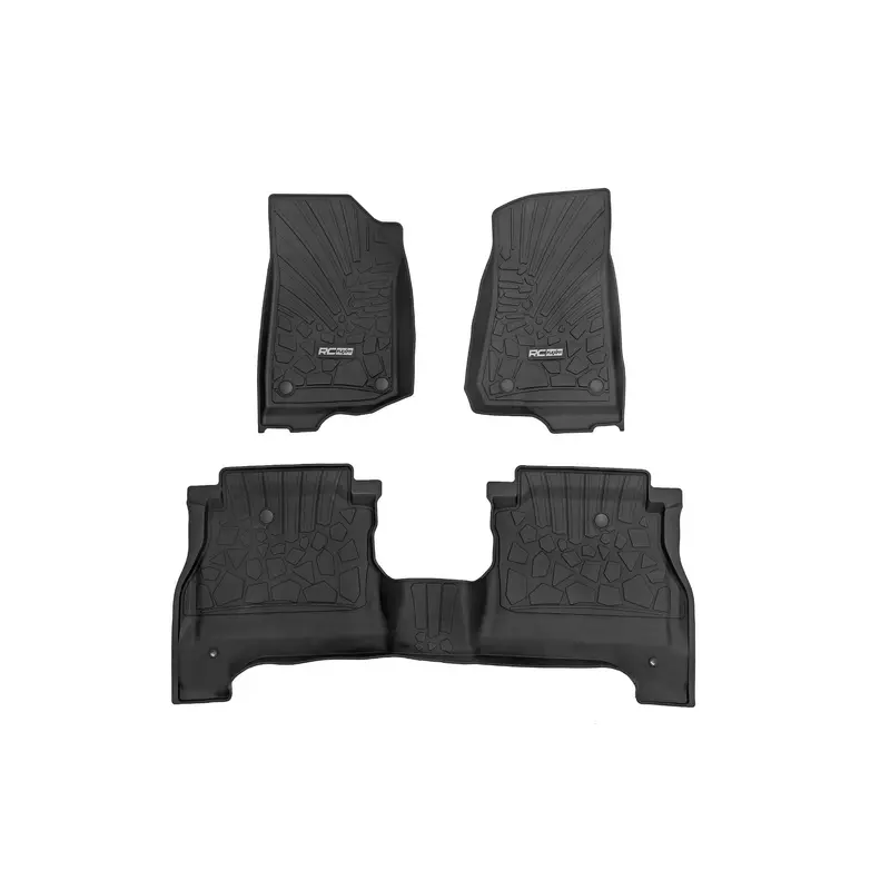 Flex-Fit Floor Mats | FR & RR | RR Lockable | Jeep Gladiator JT 4WD (20-25) | FF-61501