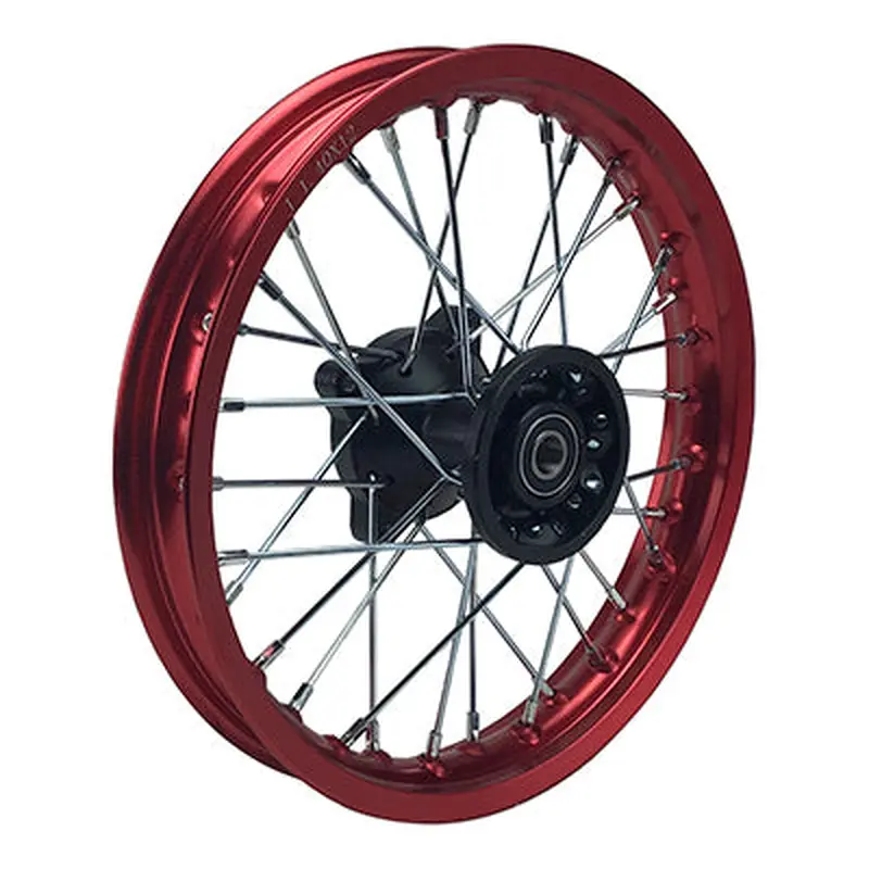 Rim Wheel - Front - 12.0 x 1.4 Inch - 15mm ID - 32 Spokes - Dirt Bike - RED