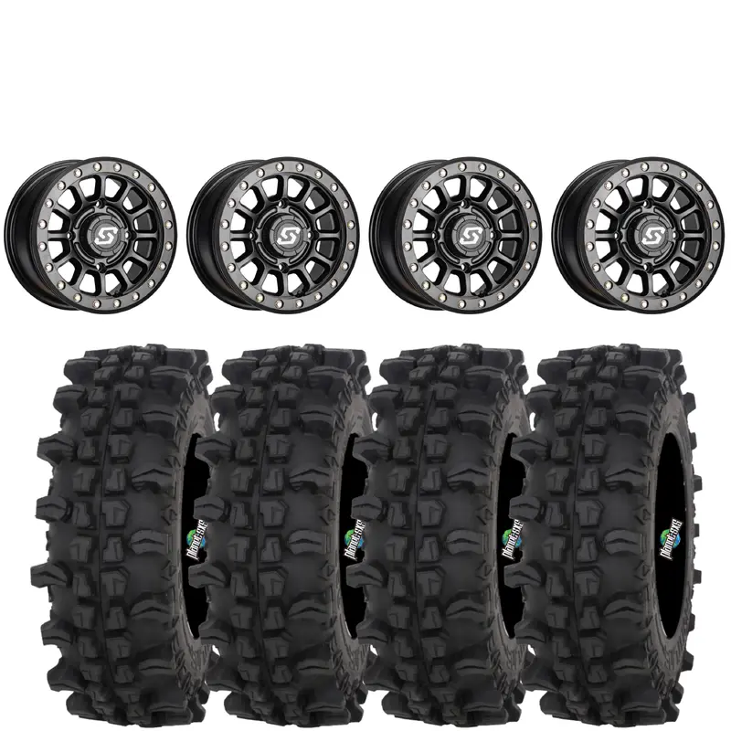 Sedona Sano beadlock black on Frontline ACP | 4/110 4+3 (+10mm)