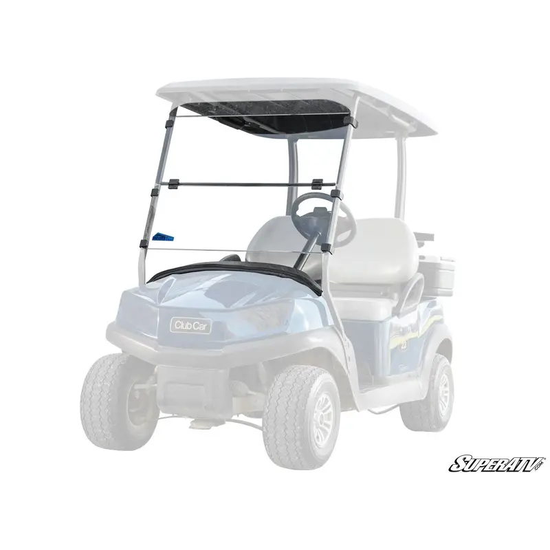SuperATV Corsa Blue Club Car Tempo Flip Down Windshield FDWS-CC-TEM-70