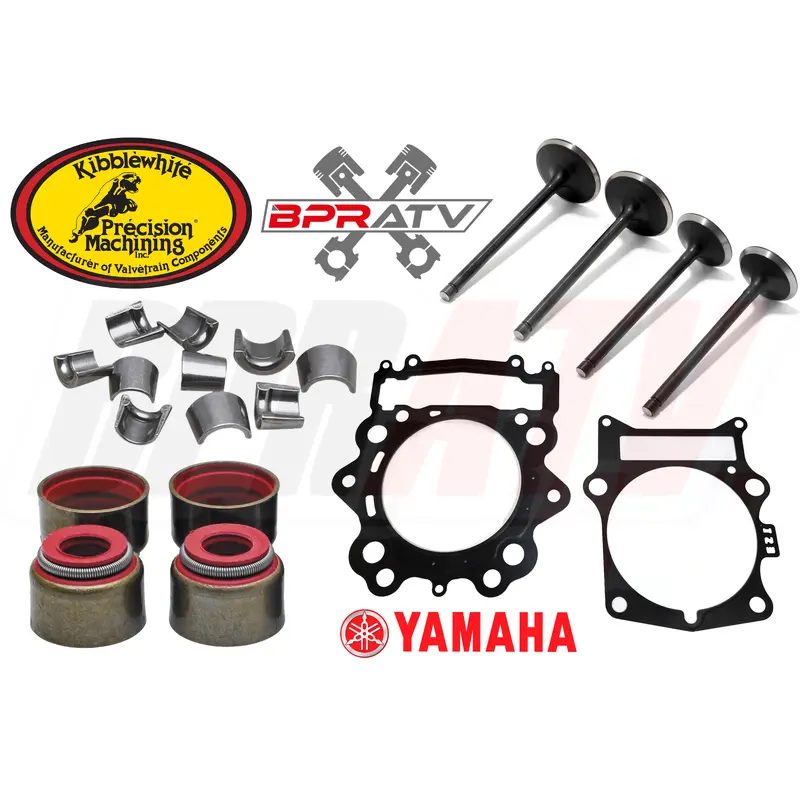Yamaha Kodiak 700 YFM700K Intake Exhaust Valve Kit KIBBLEWHITE Red Seals Keepers