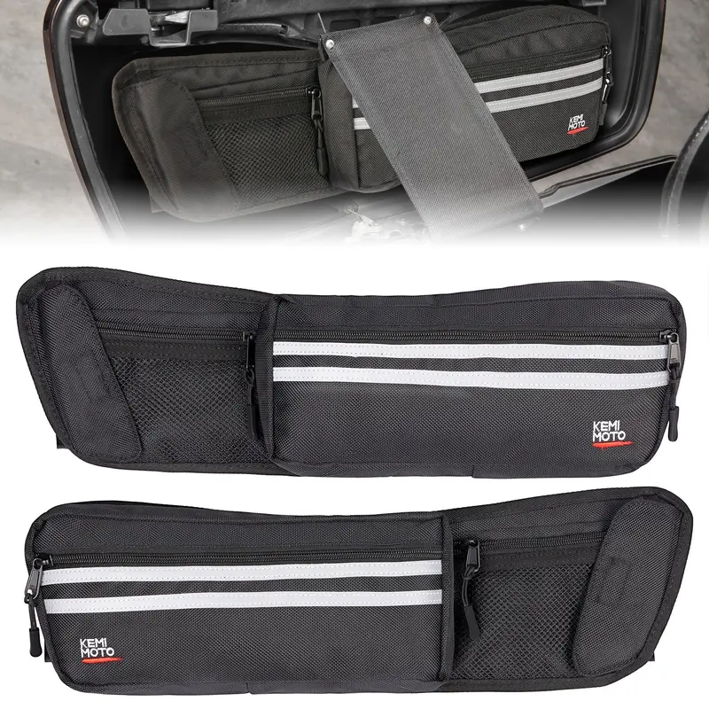 Upgraded Saddlebag Lid Organizers 2 Pack for Touring Street Glide Road King