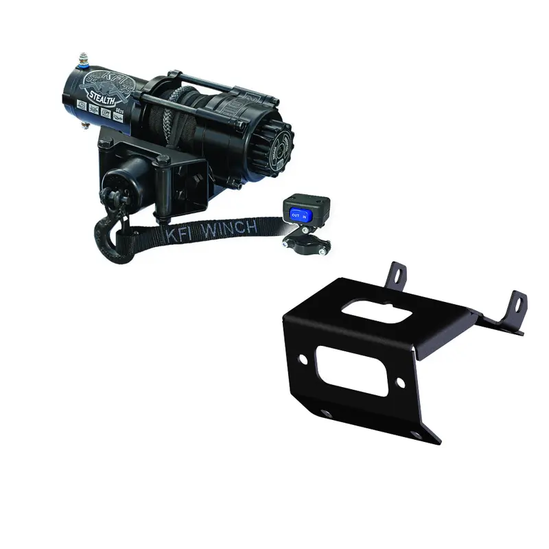Honda Rancher TRX420 FA SE25 Stealth 2500 lb Synthetic Rope Winch kit by KFI