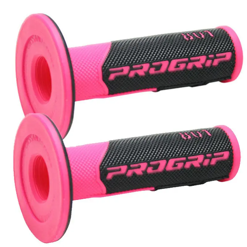 Black/Fluro Pink Double Density Grips 1/2 Waffle 115mm Progrip (PG801BP)