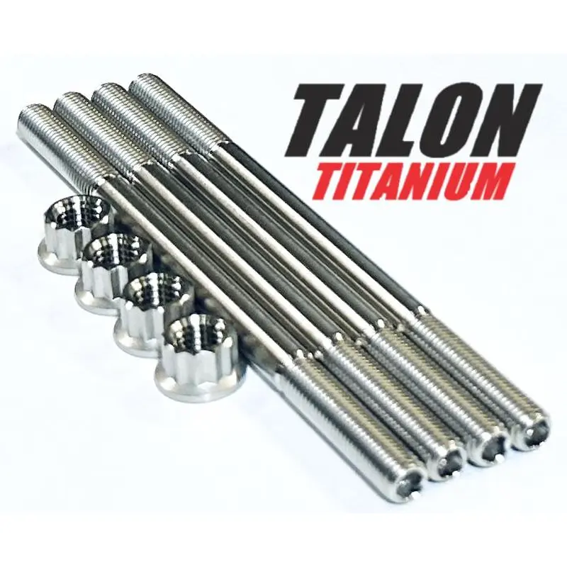 Yamaha Grizzly 350 450 Cylinder Head Studs TITANIUM Stud Bolt 12 Point Nut Kit