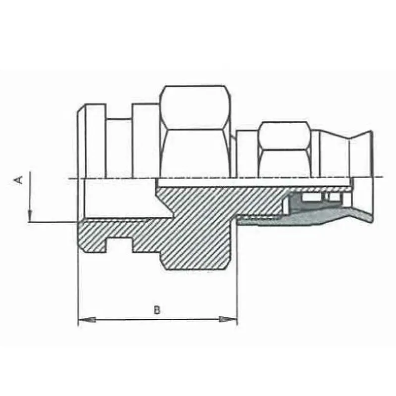 B & H Standard - Fixed female concave seat
