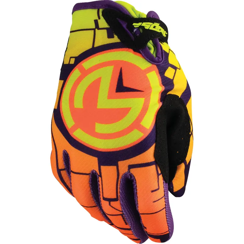 MOOSE OFFROAD Youth SX1 Gloves - Orange/Green - Large 3332-1890