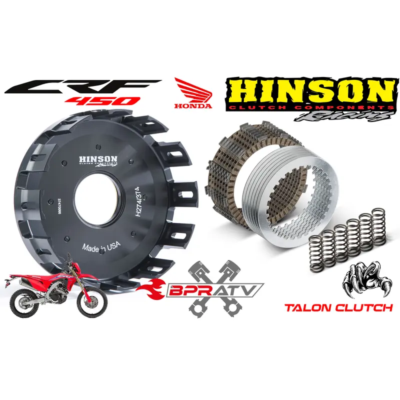 19-24 Honda CRF450X CRF 450L 450RL HINSON BILLETPROOF Clutch Basket & Clutch Kit