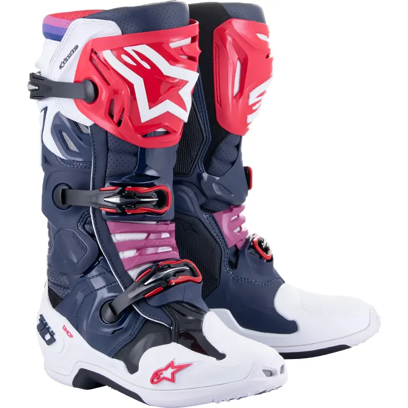 Tech 10 Supervented Boots Night Nvy/Wht/Rainbow Sz 10