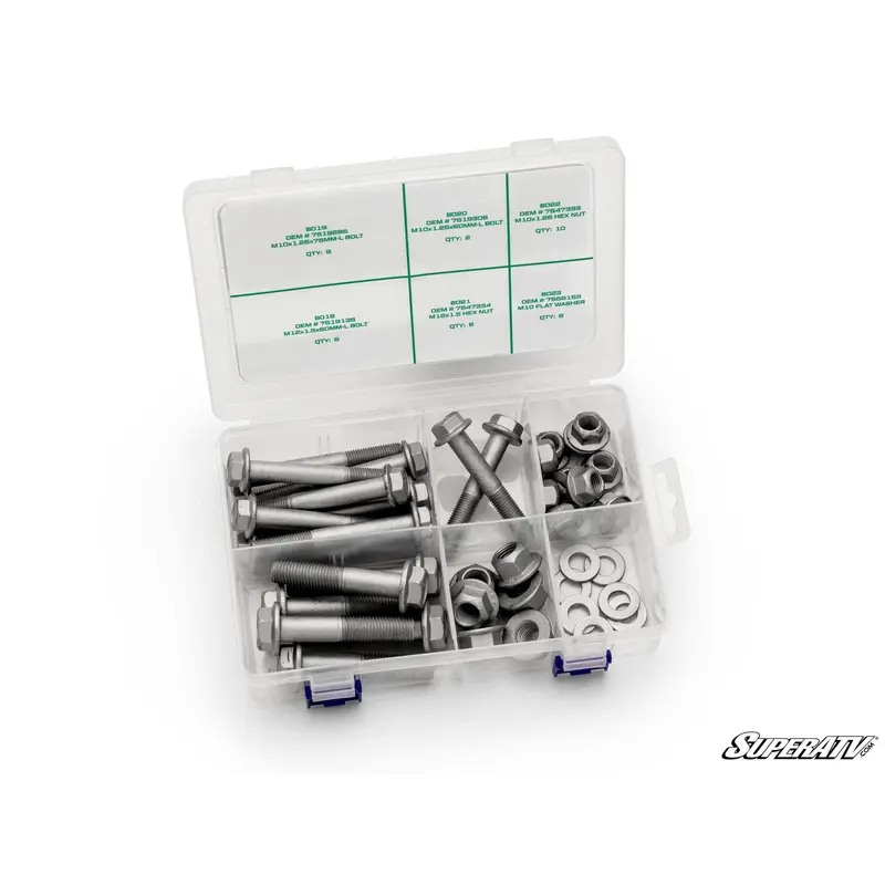 SuperATV Up & Running Polaris Ranger XP 1000 Suspension Bolt Kit