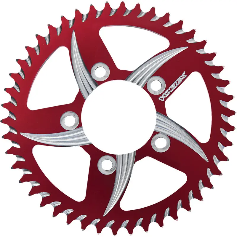 VORTEX CAT5 REAR ALUMINUM SPROCKET RED 47T 251AZR-47