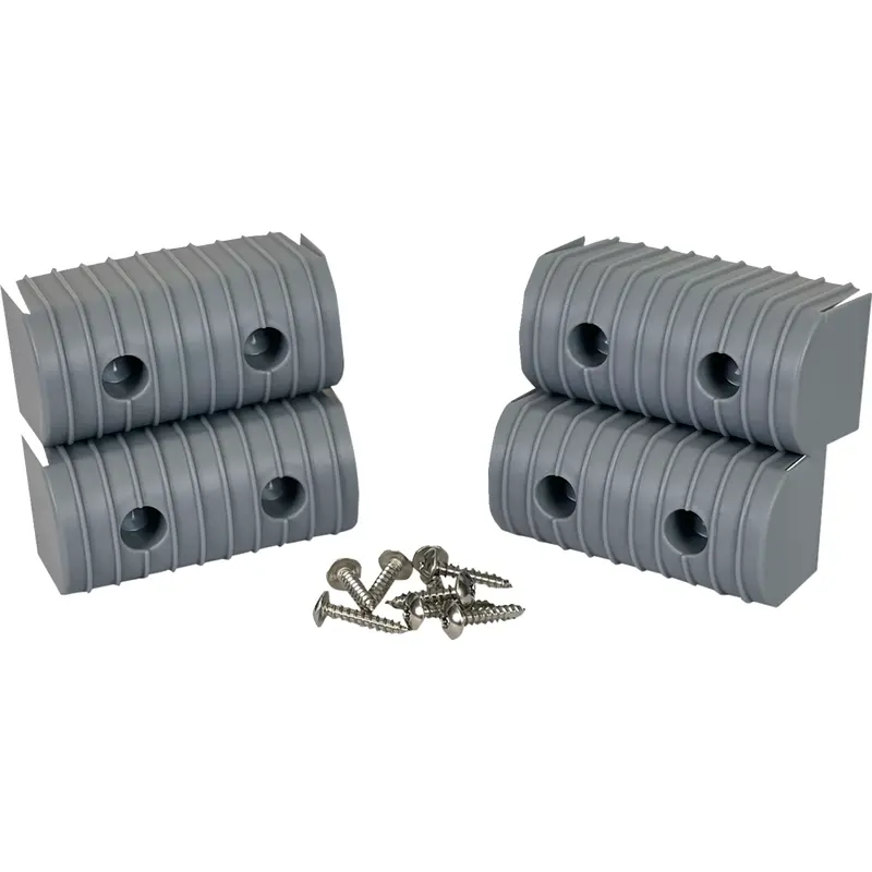 CALIBER Bunk Wrap Endcap - 2"x4" - Gray - 4 Pack 23051