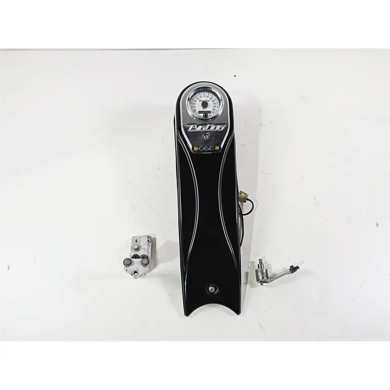 2002 Big Dog Pitbull Speedometer Gauge & Mount Tank Panel Set 15K