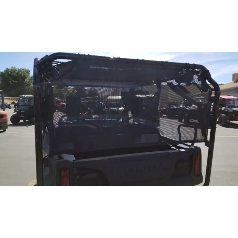Motoroof Rear Window  Honda Pioneer 700  Rear Cab  Black