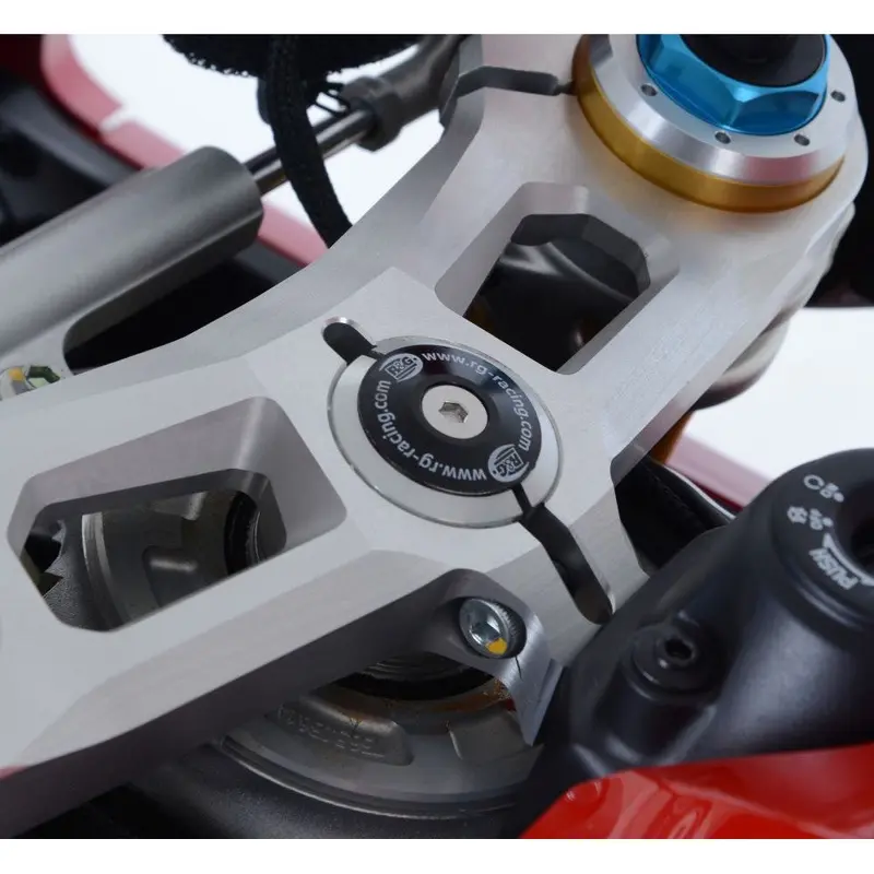 R&G Racing Black Top Yoke Cap For 2020 Ducati Panigale V4 R