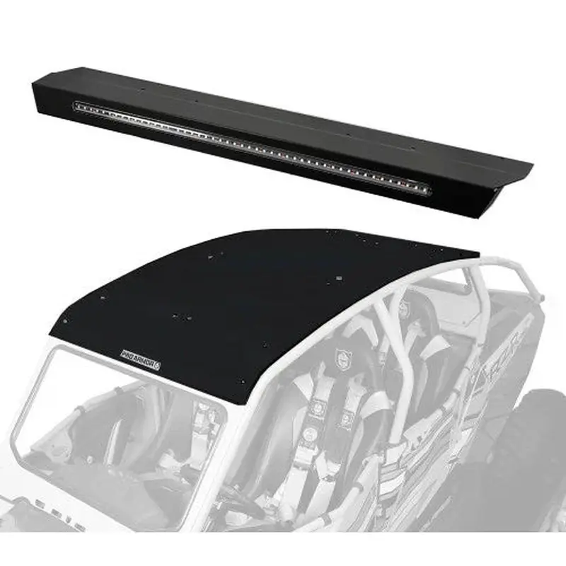 Pro Armor Aluminum Roof W/ Integrated Rear Light Bar - RZR XP4 1000