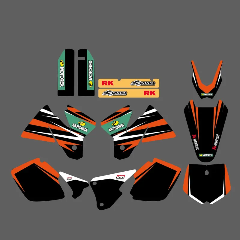 Motorcycle Team Full Graphic Decals Stickers For KTM SX 1998-2000