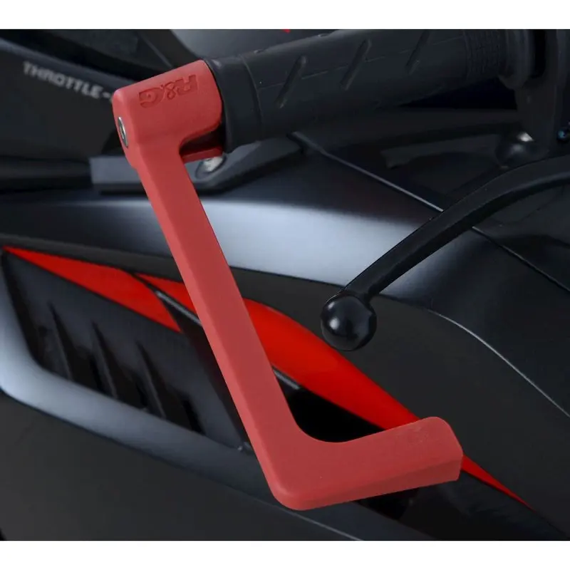 R&G Racing Red Moulded Lever Guard For 2022 Triumph Speed Triple RR MLG0047OR