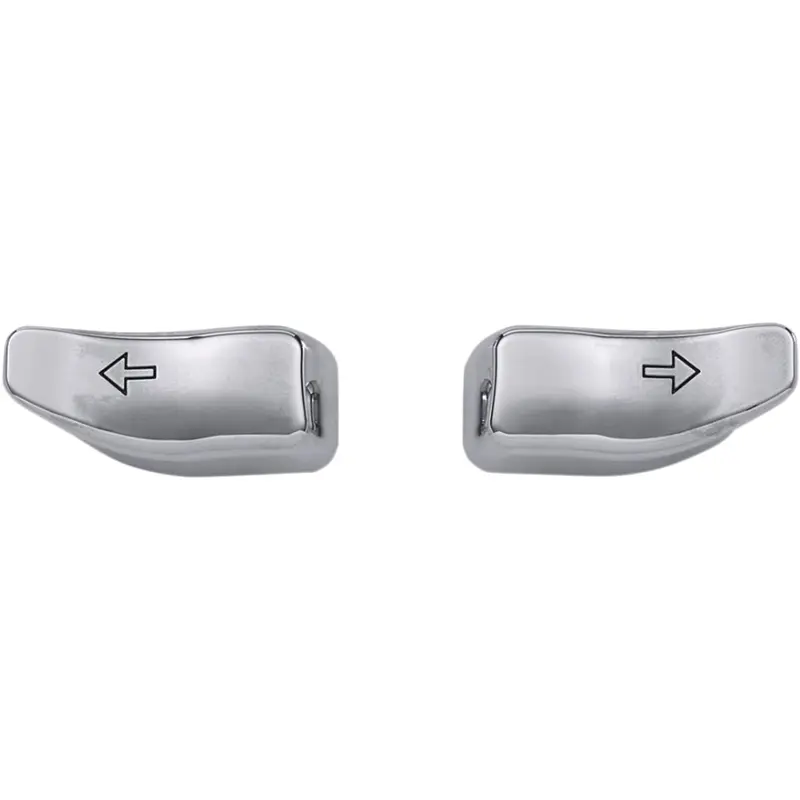 DRAG SPECIALTIES Turn Signal Switch Extension Caps - Chrome 77679C
