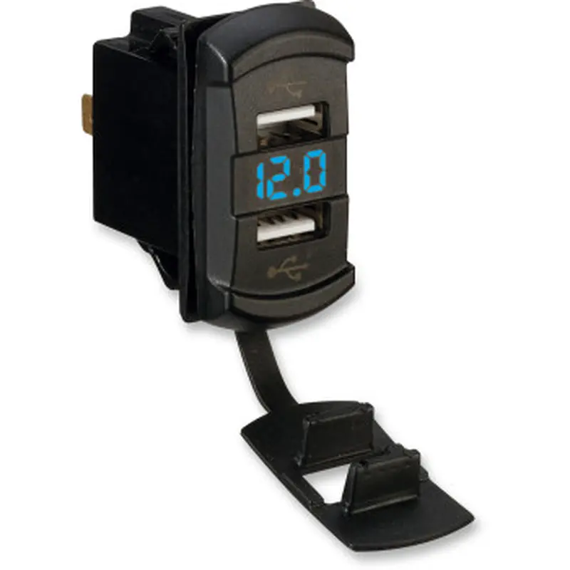Dual USB Charger with Voltage Monitor