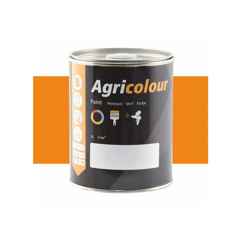 Agricolour - Yellow Gloss Paint 1L Tin - Sparex Part No. S.84175