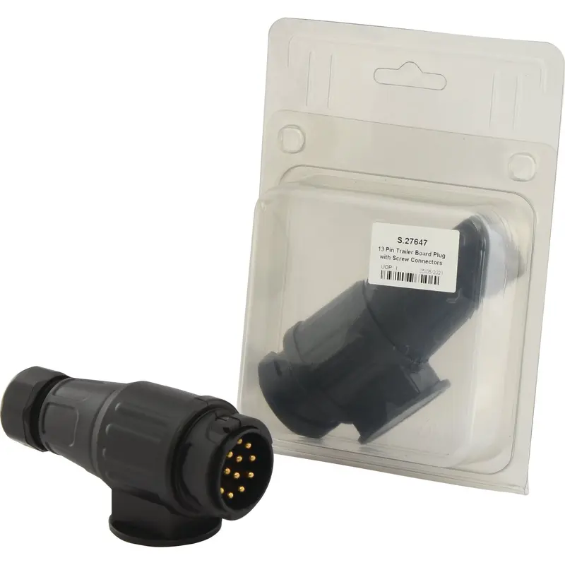 13 Pin Trailer Board Plug with Screw Connectors | Sparex Part No.S.27647